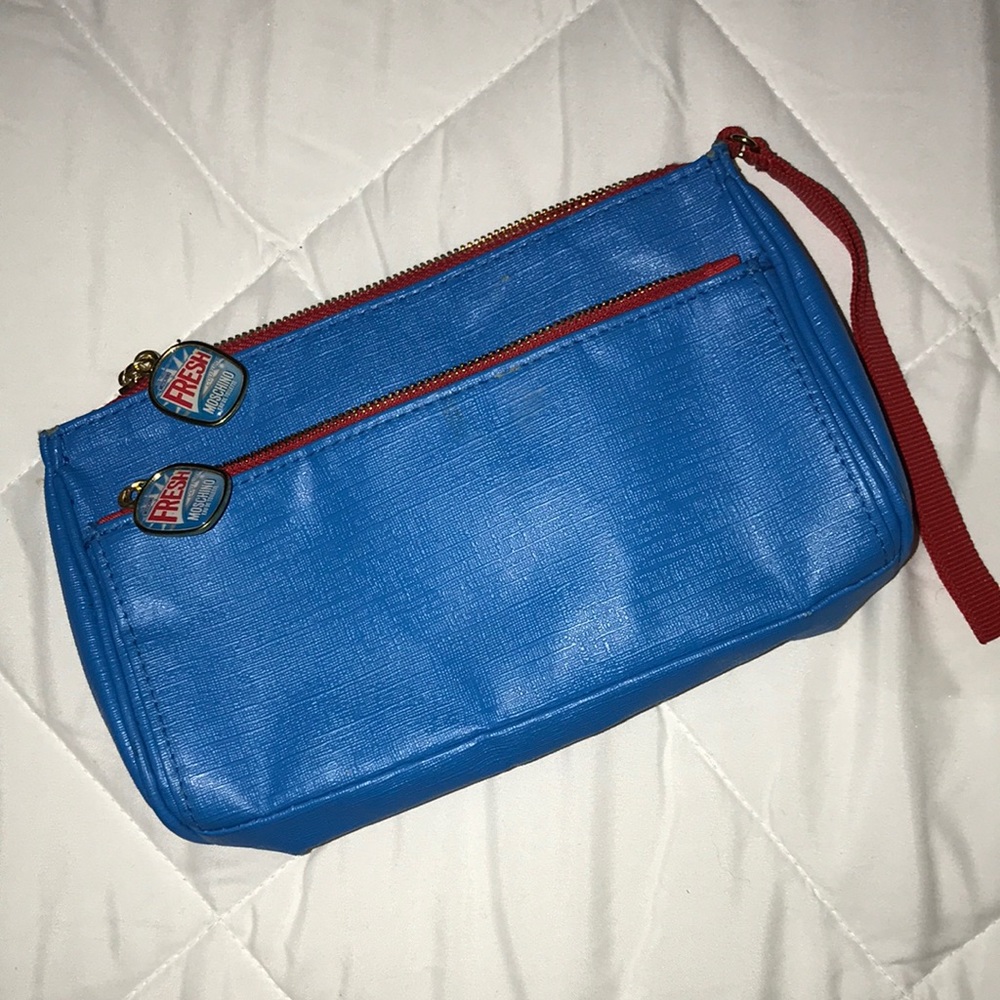 Moschino Blue Clutch Bag